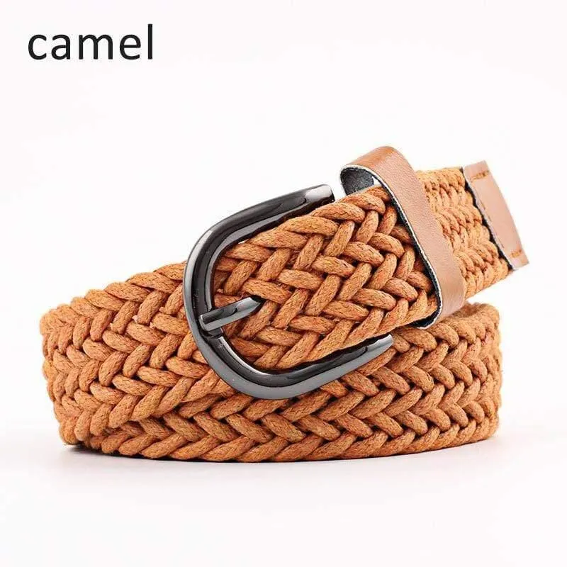 Elastic Stretch Taillengürtel für Männer Frauen Casual Stretch Woven Belt Frauen Taille Student Jeans Canvas Gürtel