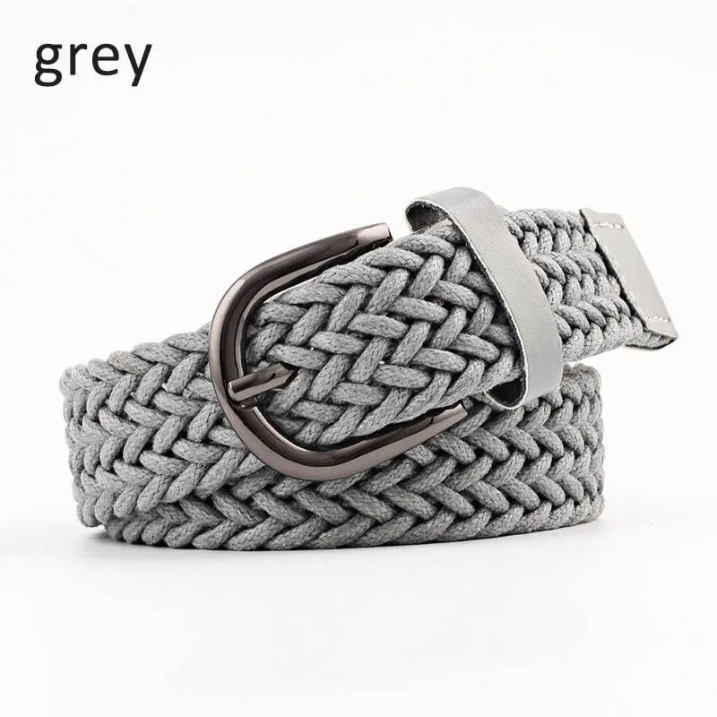 Elastic Stretch Taillengürtel für Männer Frauen Casual Stretch Woven Belt Frauen Taille Student Jeans Canvas Gürtel