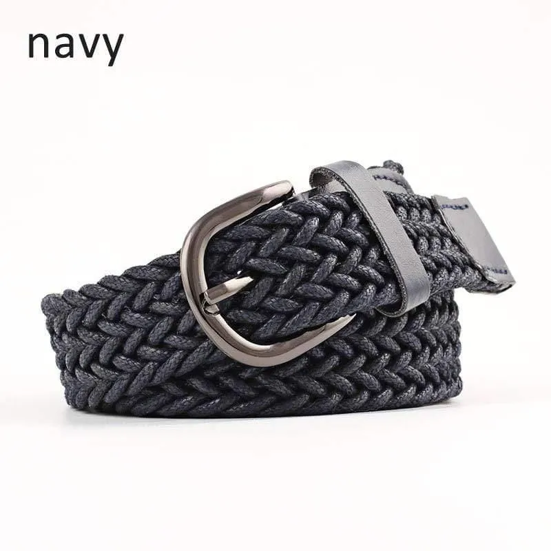 Elastic Stretch Taillengürtel für Männer Frauen Casual Stretch Woven Belt Frauen Taille Student Jeans Canvas Gürtel