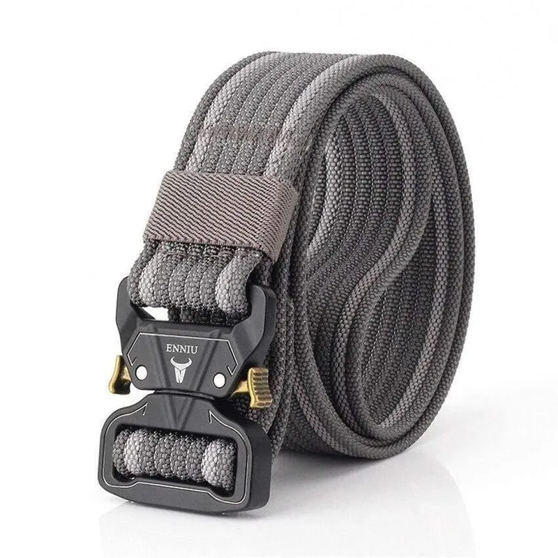 12 Farben Nylongürtel Army Tactical Belt Men Militärische Kampfgürtel Knock Off Emergency Survival Waist Tactical Gear Hohe Qualität