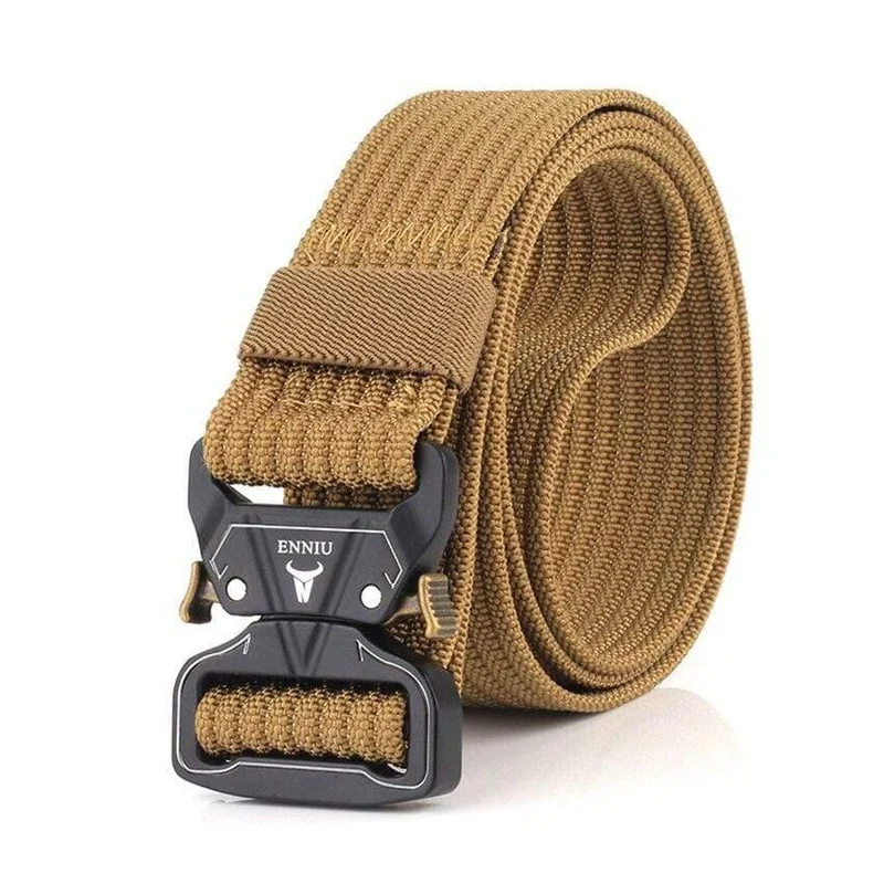 12 Farben Nylongürtel Army Tactical Belt Men Militärische Kampfgürtel Knock Off Emergency Survival Waist Tactical Gear Hohe Qualität