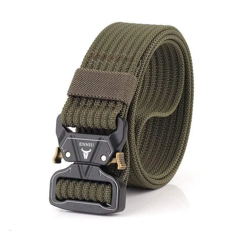 12 Farben Nylongürtel Army Tactical Belt Men Militärische Kampfgürtel Knock Off Emergency Survival Waist Tactical Gear Hohe Qualität