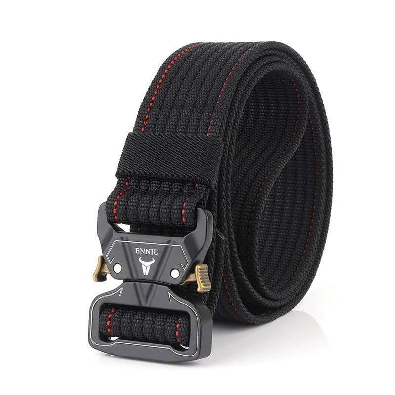 12 Farben Nylongürtel Army Tactical Belt Men Militärische Kampfgürtel Knock Off Emergency Survival Waist Tactical Gear Hohe Qualität