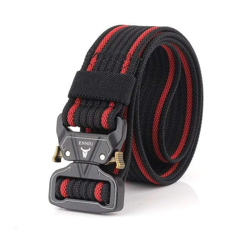 12 Farben Nylongürtel Army Tactical Belt Men Militärische Kampfgürtel Knock Off Emergency Survival Waist Tactical Gear Hohe Qualität