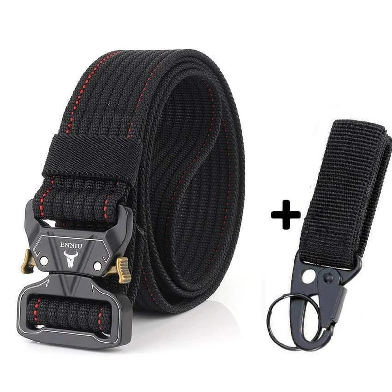 12 Farben Nylongürtel Army Tactical Belt Men Militärische Kampfgürtel Knock Off Emergency Survival Waist Tactical Gear Hohe Qualität