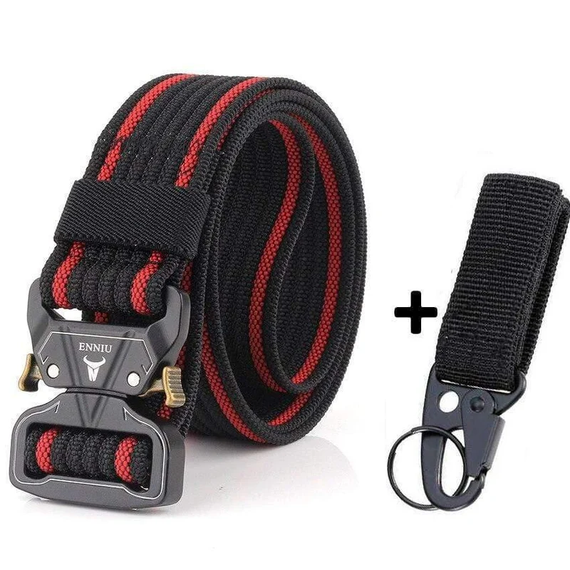 12 Farben Nylongürtel Army Tactical Belt Men Militärische Kampfgürtel Knock Off Emergency Survival Waist Tactical Gear Hohe Qualität