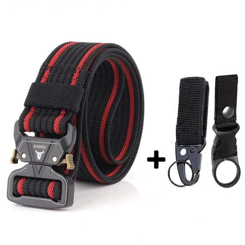 12 Farben Nylongürtel Army Tactical Belt Men Militärische Kampfgürtel Knock Off Emergency Survival Waist Tactical Gear Hohe Qualität