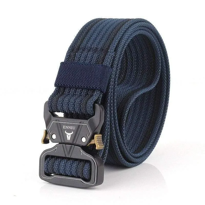 12 Farben Nylongürtel Army Tactical Belt Men Militärische Kampfgürtel Knock Off Emergency Survival Waist Tactical Gear Hohe Qualität