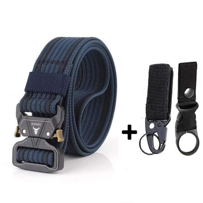 12 Farben Nylongürtel Army Tactical Belt Men Militärische Kampfgürtel Knock Off Emergency Survival Waist Tactical Gear Hohe Qualität