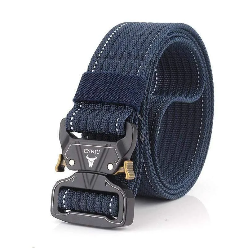 12 Farben Nylongürtel Army Tactical Belt Men Militärische Kampfgürtel Knock Off Emergency Survival Waist Tactical Gear Hohe Qualität
