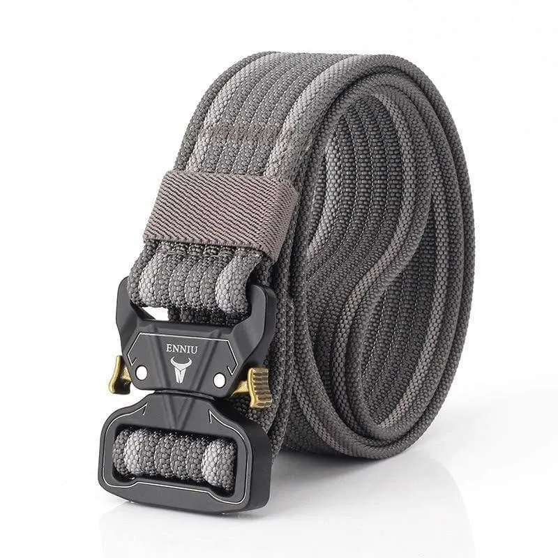 12 Farben Nylongürtel Army Tactical Belt Men Militärische Kampfgürtel Knock Off Emergency Survival Waist Tactical Gear Hohe Qualität