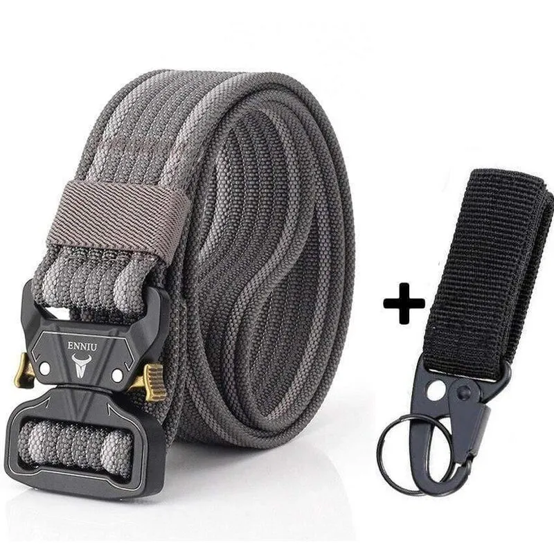 12 Farben Nylongürtel Army Tactical Belt Men Militärische Kampfgürtel Knock Off Emergency Survival Waist Tactical Gear Hohe Qualität