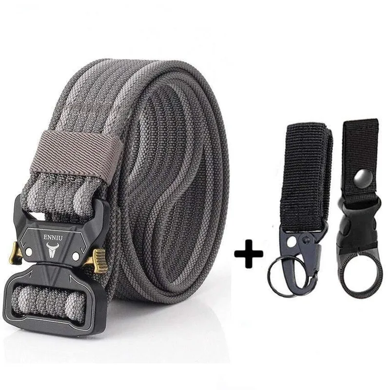 12 Farben Nylongürtel Army Tactical Belt Men Militärische Kampfgürtel Knock Off Emergency Survival Waist Tactical Gear Hohe Qualität