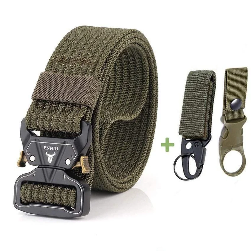 12 Farben Nylongürtel Army Tactical Belt Men Militärische Kampfgürtel Knock Off Emergency Survival Waist Tactical Gear Hohe Qualität