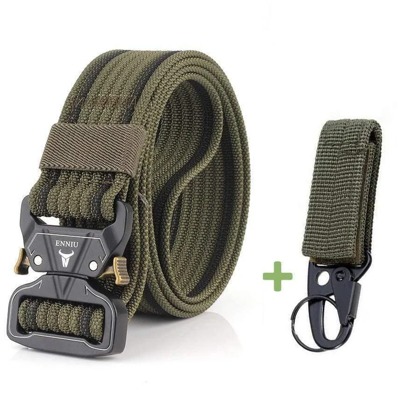 12 Farben Nylongürtel Army Tactical Belt Men Militärische Kampfgürtel Knock Off Emergency Survival Waist Tactical Gear Hohe Qualität