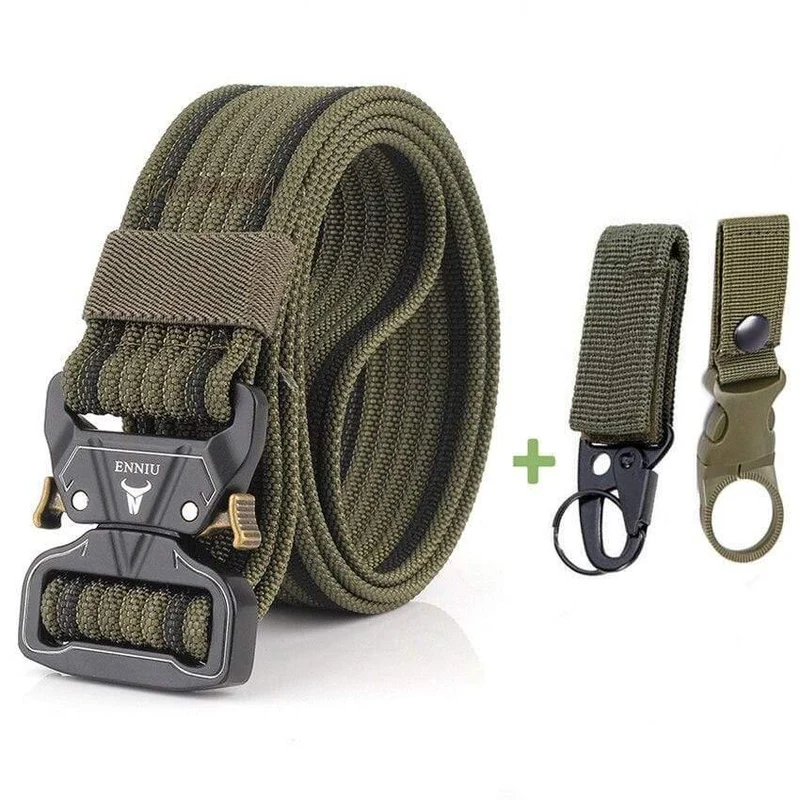 12 Farben Nylongürtel Army Tactical Belt Men Militärische Kampfgürtel Knock Off Emergency Survival Waist Tactical Gear Hohe Qualität