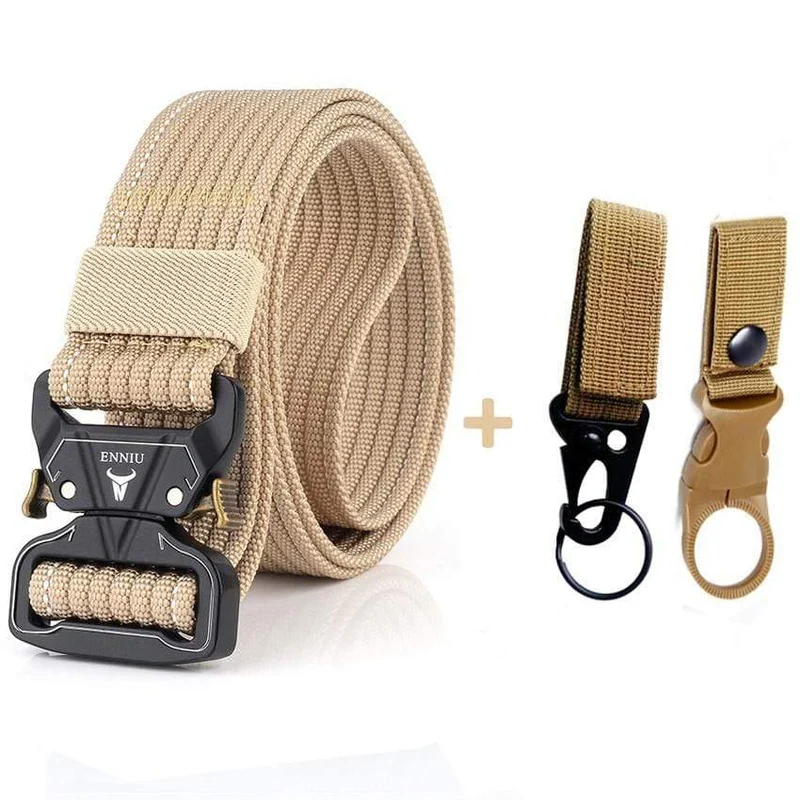 12 Farben Nylongürtel Army Tactical Belt Men Militärische Kampfgürtel Knock Off Emergency Survival Waist Tactical Gear Hohe Qualität