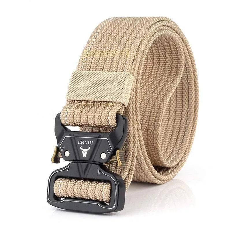 12 Farben Nylongürtel Army Tactical Belt Men Militärische Kampfgürtel Knock Off Emergency Survival Waist Tactical Gear Hohe Qualität