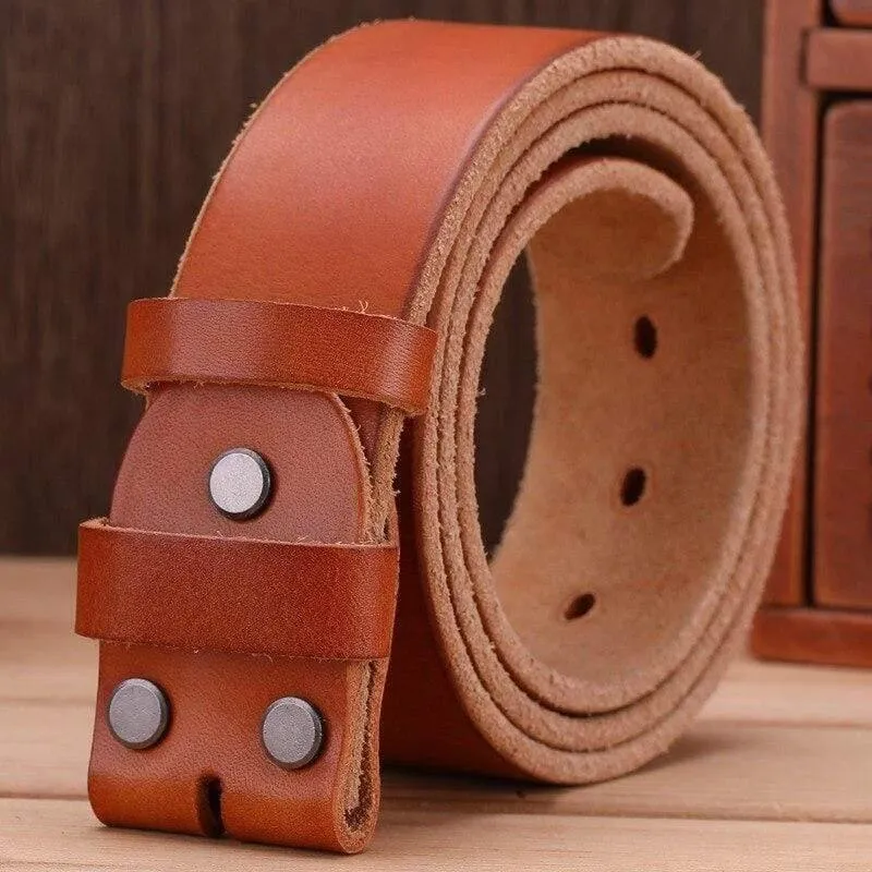 Gürtel Männer Hochwertiger Luxus 100% echtes Rindsleder Vollnarben Echtleder Kamel Cowboy 3.8 cm Maskulin Weich