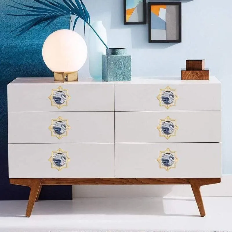 Messing Möbelgriffe Elegante Türgriffe und Griffe für Schrank Küche Schrank Schublade zieht Wandbehang Haken Shell Resin