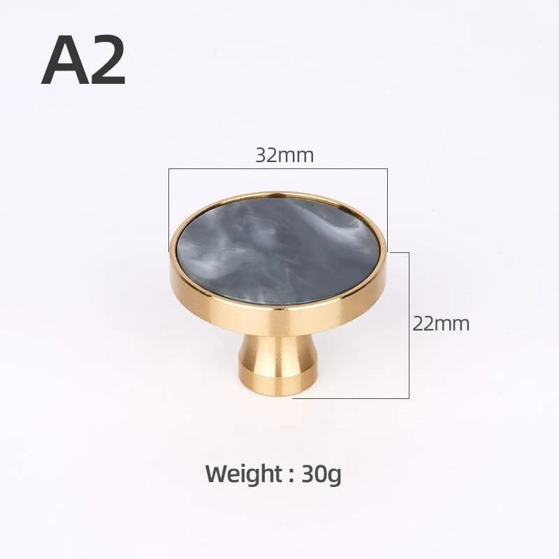 Messing Möbelgriffe Elegante Türgriffe und Griffe für Schrank Küche Schrank Schublade zieht Wandbehang Haken Shell Resin