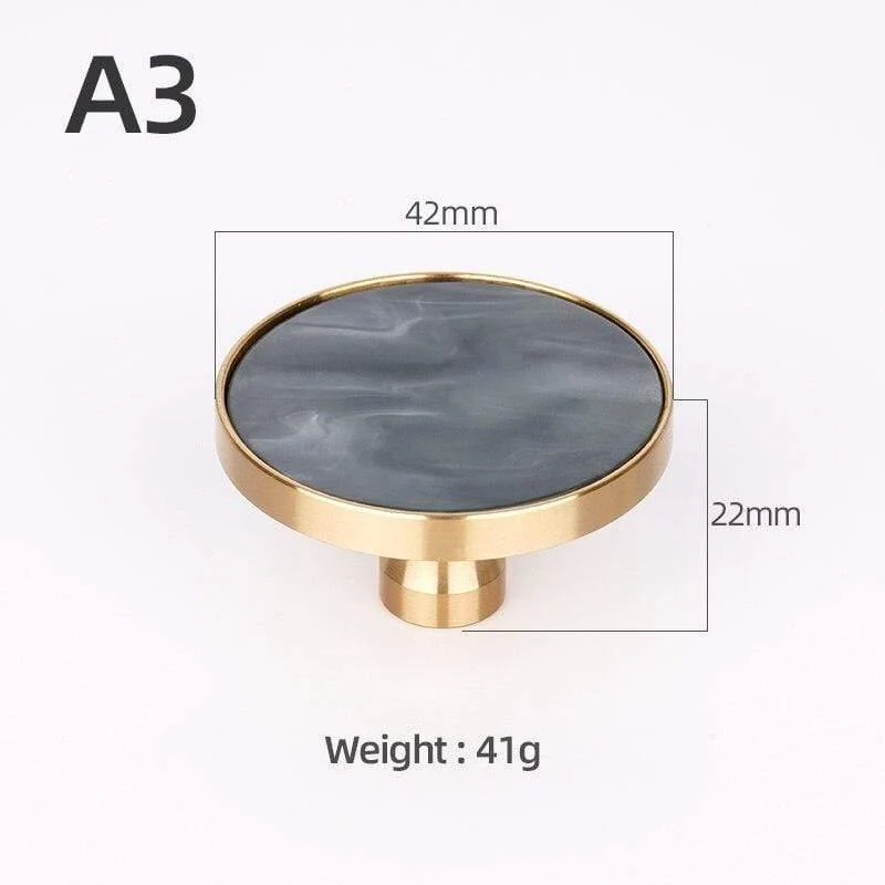 Messing Möbelgriffe Elegante Türgriffe und Griffe für Schrank Küche Schrank Schublade zieht Wandbehang Haken Shell Resin