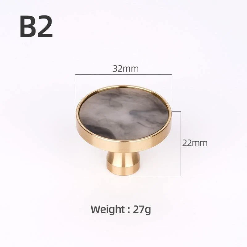 Messing Möbelgriffe Elegante Türgriffe und Griffe für Schrank Küche Schrank Schublade zieht Wandbehang Haken Shell Resin