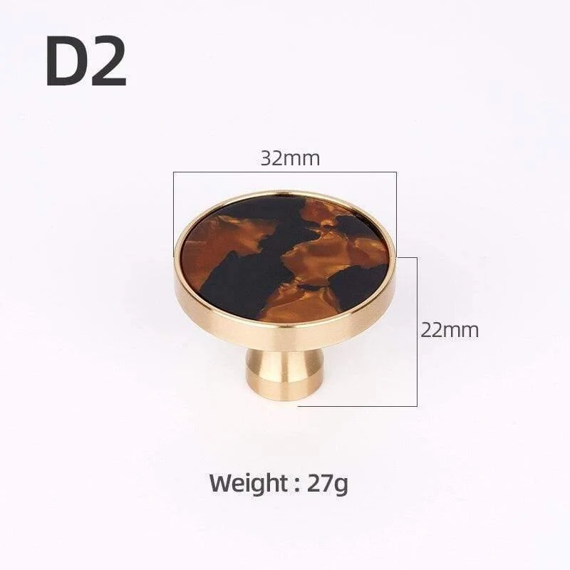 Messing Möbelgriffe Elegante Türgriffe und Griffe für Schrank Küche Schrank Schublade zieht Wandbehang Haken Shell Resin