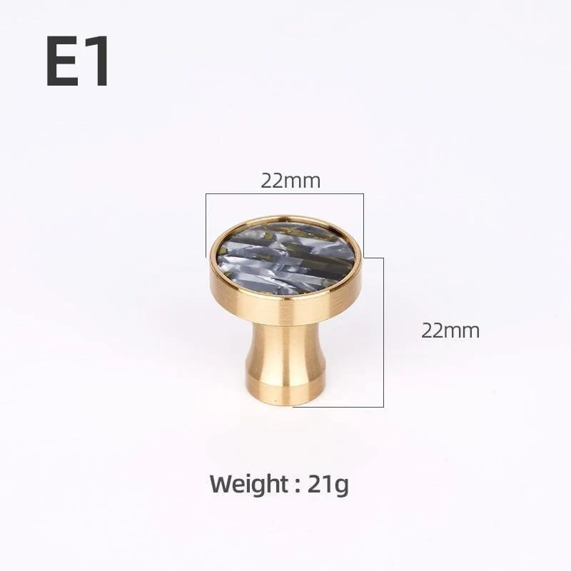 Messing Möbelgriffe Elegante Türgriffe und Griffe für Schrank Küche Schrank Schublade zieht Wandbehang Haken Shell Resin