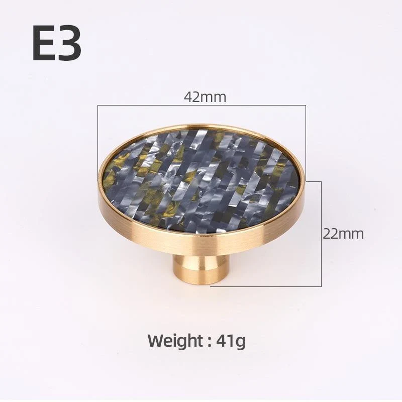 Messing Möbelgriffe Elegante Türgriffe und Griffe für Schrank Küche Schrank Schublade zieht Wandbehang Haken Shell Resin