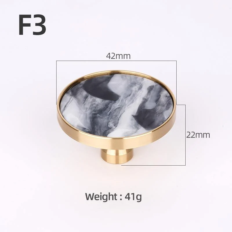 Messing Möbelgriffe Elegante Türgriffe und Griffe für Schrank Küche Schrank Schublade zieht Wandbehang Haken Shell Resin
