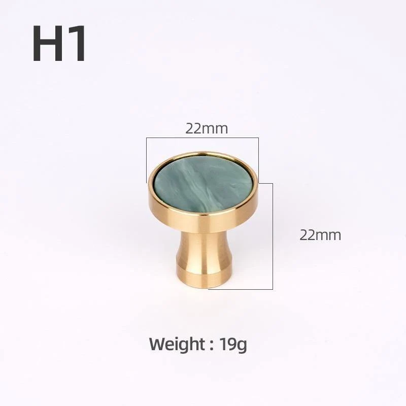 Messing Möbelgriffe Elegante Türgriffe und Griffe für Schrank Küche Schrank Schublade zieht Wandbehang Haken Shell Resin