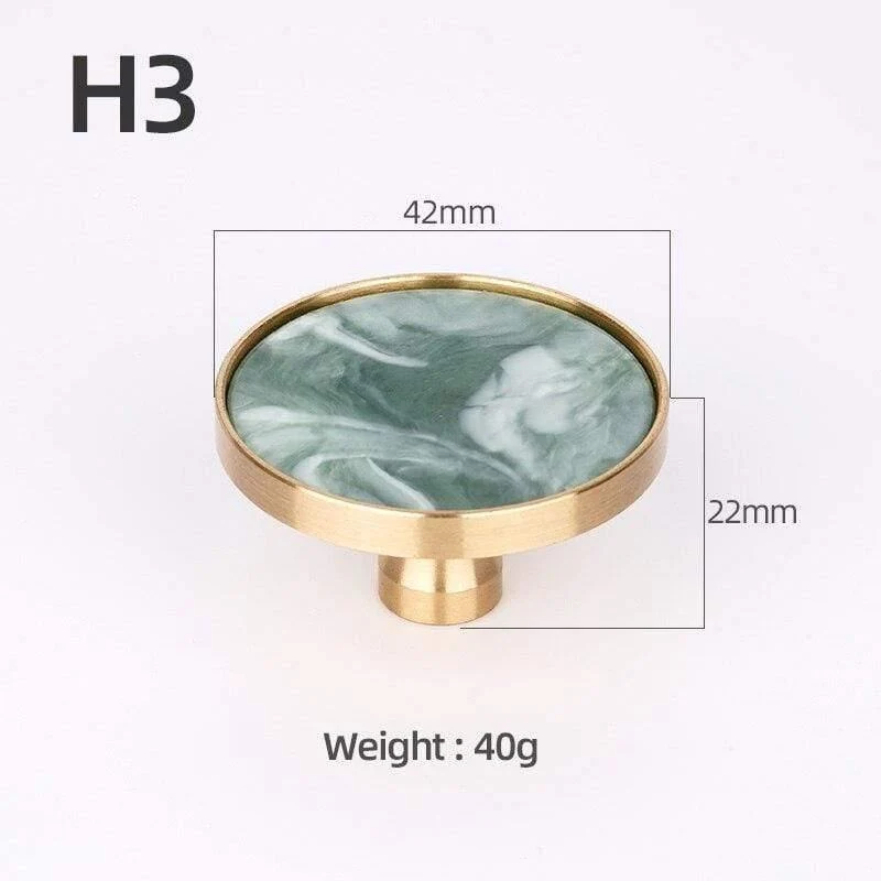 Messing Möbelgriffe Elegante Türgriffe und Griffe für Schrank Küche Schrank Schublade zieht Wandbehang Haken Shell Resin