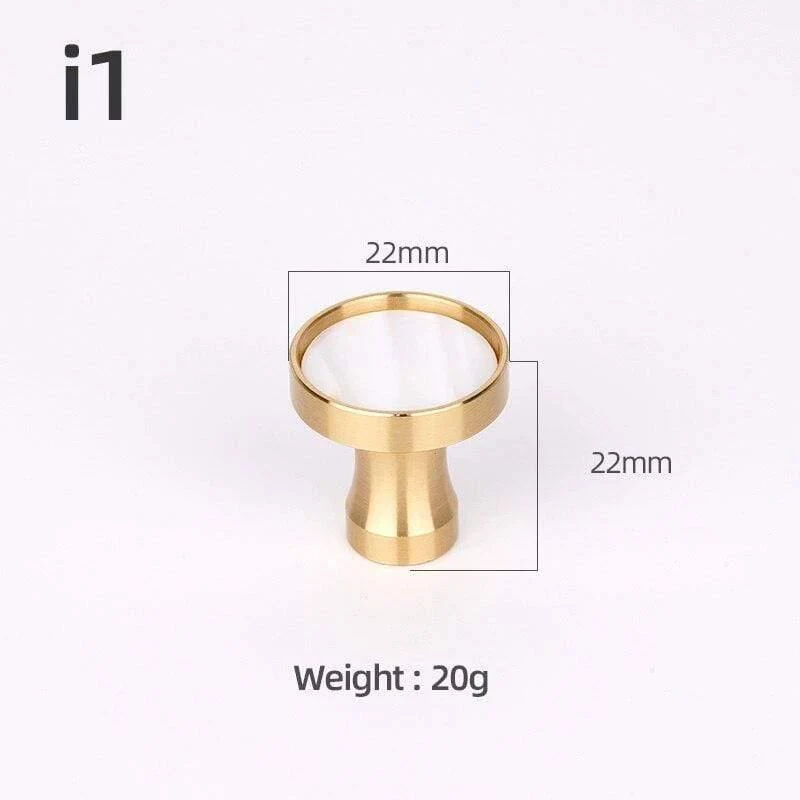 Messing Möbelgriffe Elegante Türgriffe und Griffe für Schrank Küche Schrank Schublade zieht Wandbehang Haken Shell Resin