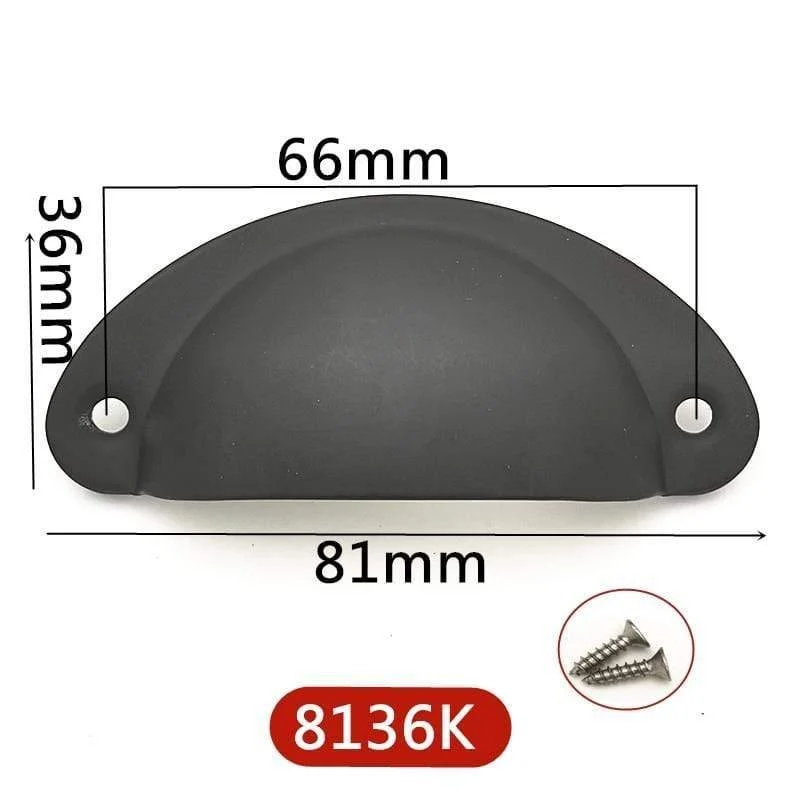 4 teile/los Metall Küche Schublade Schrank Türgriff Möbel Knöpfe Hardware Schrank Antike Eisen Shell Pull Griffe