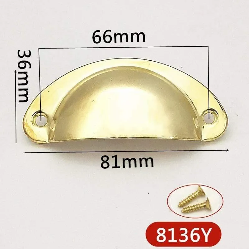 4 teile/los Metall Küche Schublade Schrank Türgriff Möbel Knöpfe Hardware Schrank Antike Eisen Shell Pull Griffe