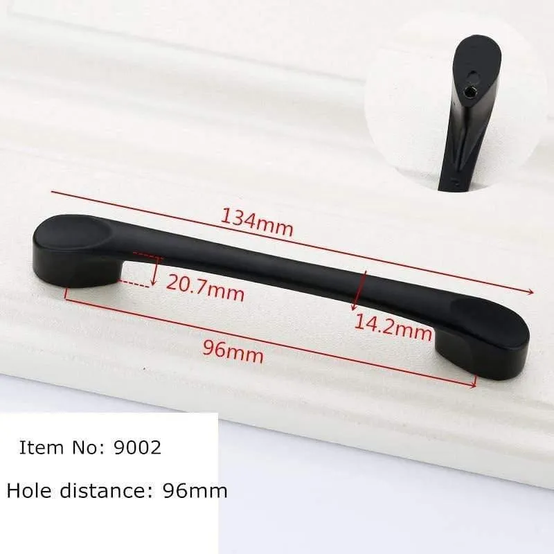 Schwarze Griffe für Möbel Schrankknöpfe und Griffe Küchengriffe Schubladenknöpfe Schrank zieht Schrankgriffe Knöpfe