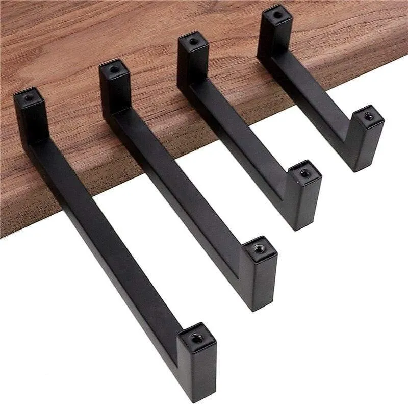 Moderne schwarze Kabinett Griff quadratische Möbel Hardware Edelstahl Küchentür Knöpfe Schrank Kleiderschrank Schublade zieht