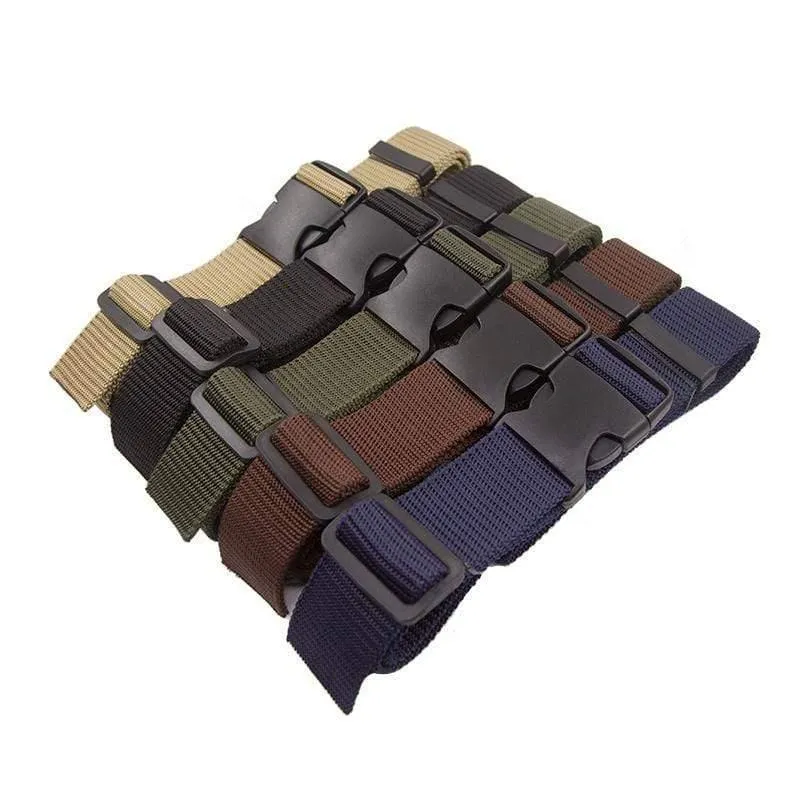 Army Belt Men Combat Taillengürtel mit Kunststoff-Steckschnalle Taktisch verstellbarer Outdoor-Gürtel für das Training