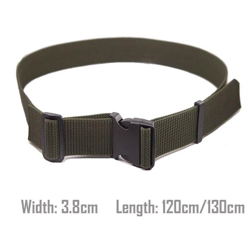 Army Belt Men Combat Taillengürtel mit Kunststoff-Steckschnalle Taktisch verstellbarer Outdoor-Gürtel für das Training