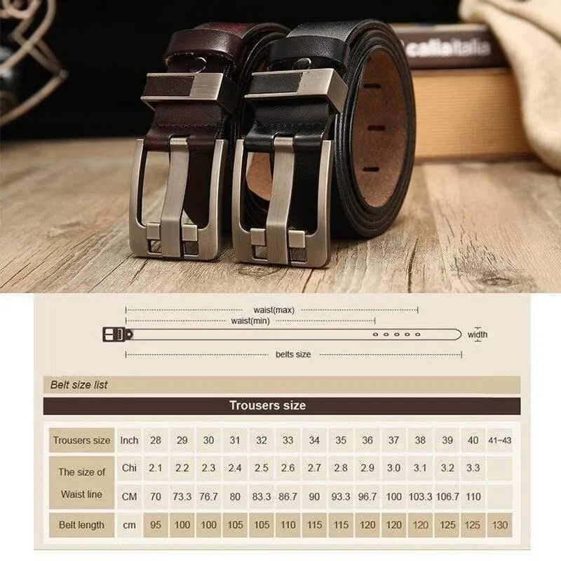 Gürtel männlich Leder Gürtel Männer Riemen männlich Echtes Leder Luxus Pin Schnalle Gürtel für Männer Gürtel Kummerbunds Ceinture Homme