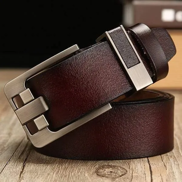 Gürtel männlich Leder Gürtel Männer Riemen männlich Echtes Leder Luxus Pin Schnalle Gürtel für Männer Gürtel Kummerbunds Ceinture Homme