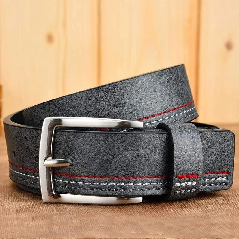Männer Echte Leder Gürtel Designer Freizeit Gürtel für Mann Pin Schnalle Business Kleid Männlich Dropshipping