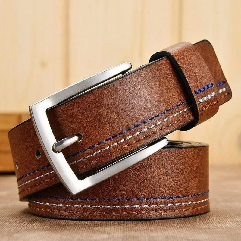 Männer Echte Leder Gürtel Designer Freizeit Gürtel für Mann Pin Schnalle Business Kleid Männlich Dropshipping