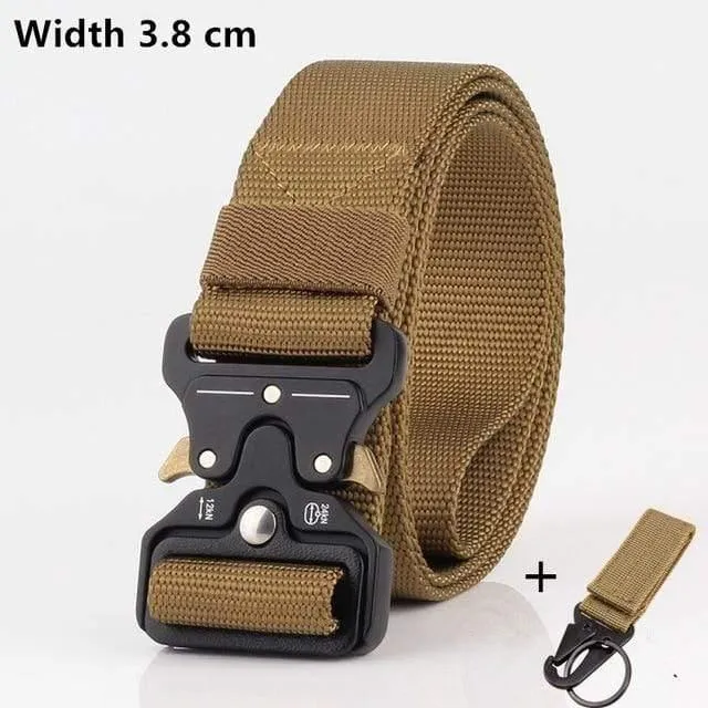 125-140long Big Size Belt Männlicher taktischer Militärgürtel im Freien Taktischer Gürtel Herren Militärische Nylongürtel Armee