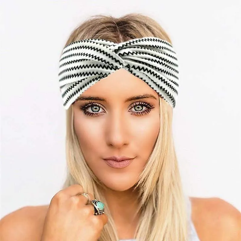 Boho-Blumen-Stirnbänder für Frauen, Vintage-Haarbänder, Schleifen, Yoga, Turban, Kopfbedeckung, Mädchen-Haar-Accessoires