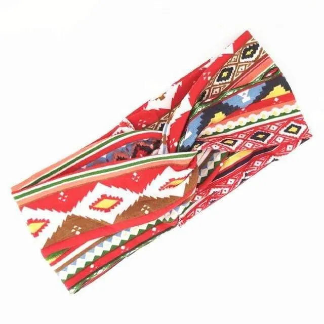 Boho-Blumen-Stirnbänder für Frauen, Vintage-Haarbänder, Schleifen, Yoga, Turban, Kopfbedeckung, Mädchen-Haar-Accessoires
