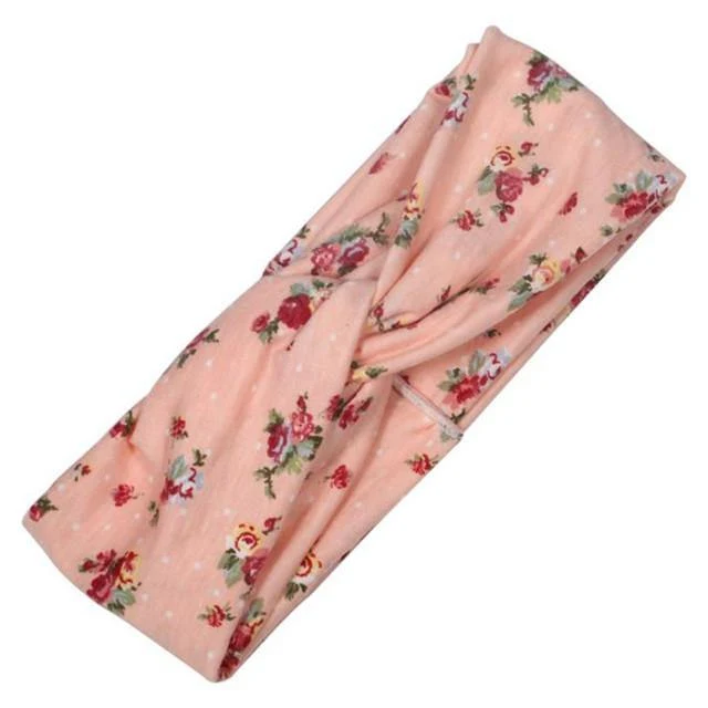 Boho-Blumen-Stirnbänder für Frauen, Vintage-Haarbänder, Schleifen, Yoga, Turban, Kopfbedeckung, Mädchen-Haar-Accessoires