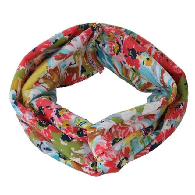 Boho-Blumen-Stirnbänder für Frauen, Vintage-Haarbänder, Schleifen, Yoga, Turban, Kopfbedeckung, Mädchen-Haar-Accessoires
