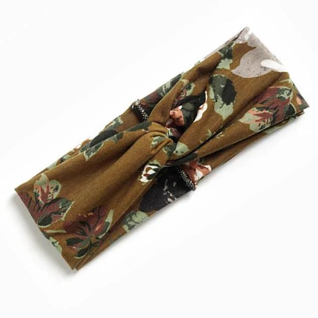 Boho-Blumen-Stirnbänder für Frauen, Vintage-Haarbänder, Schleifen, Yoga, Turban, Kopfbedeckung, Mädchen-Haar-Accessoires